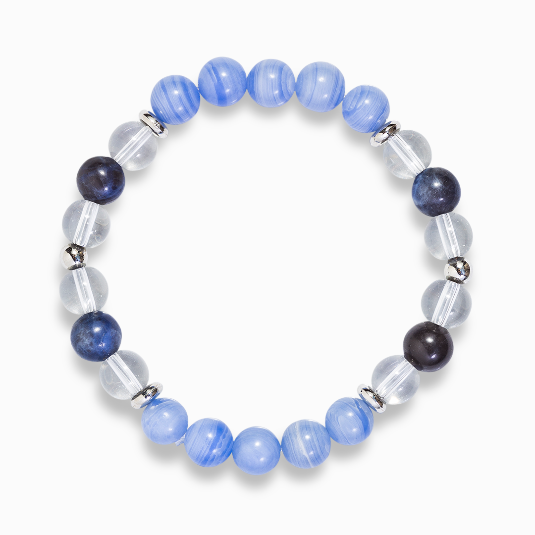 Blue Lace Agate Bracelet – Shop Crystal Child